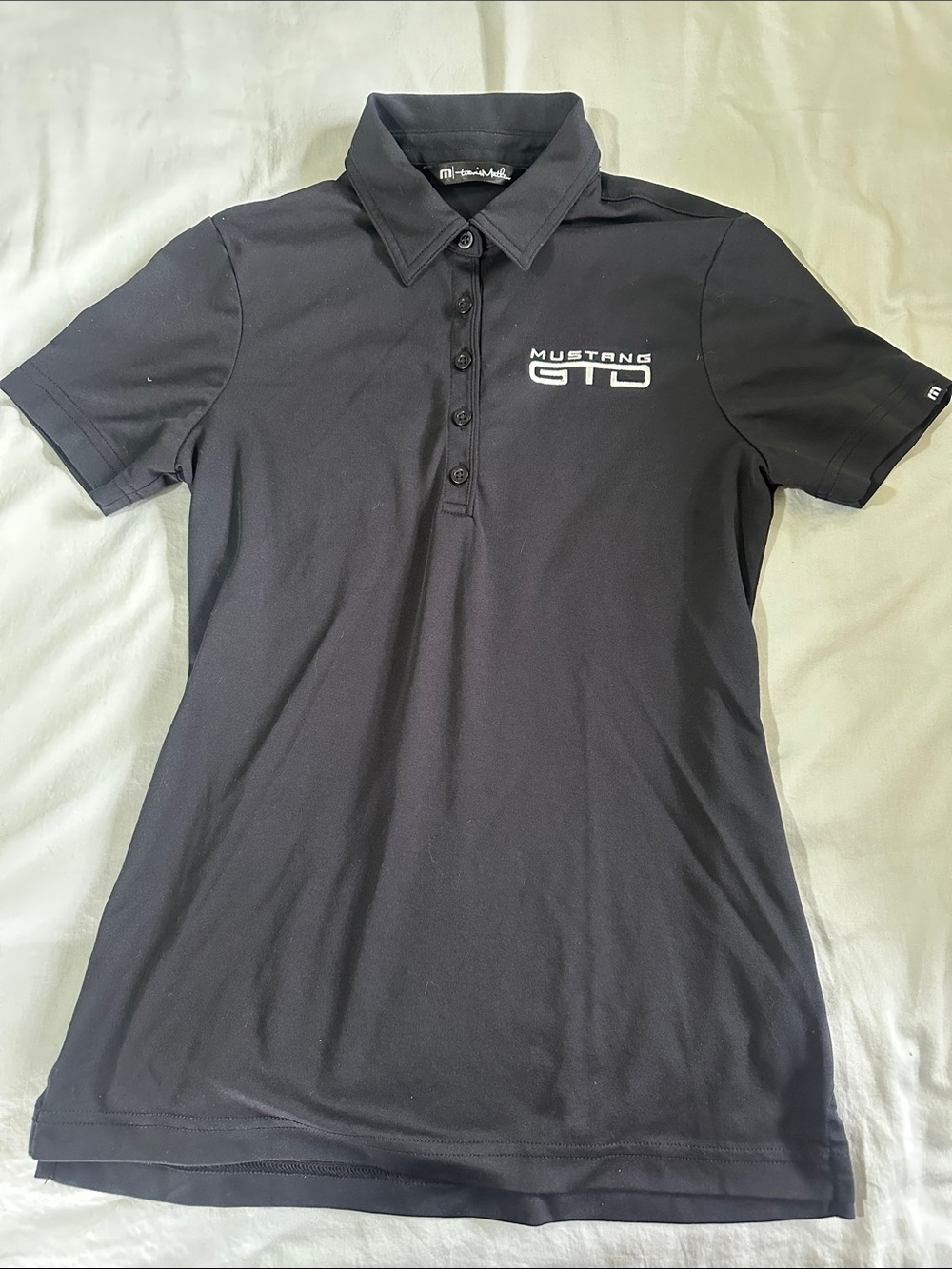 Mustang GTD Black Polo Shirt
